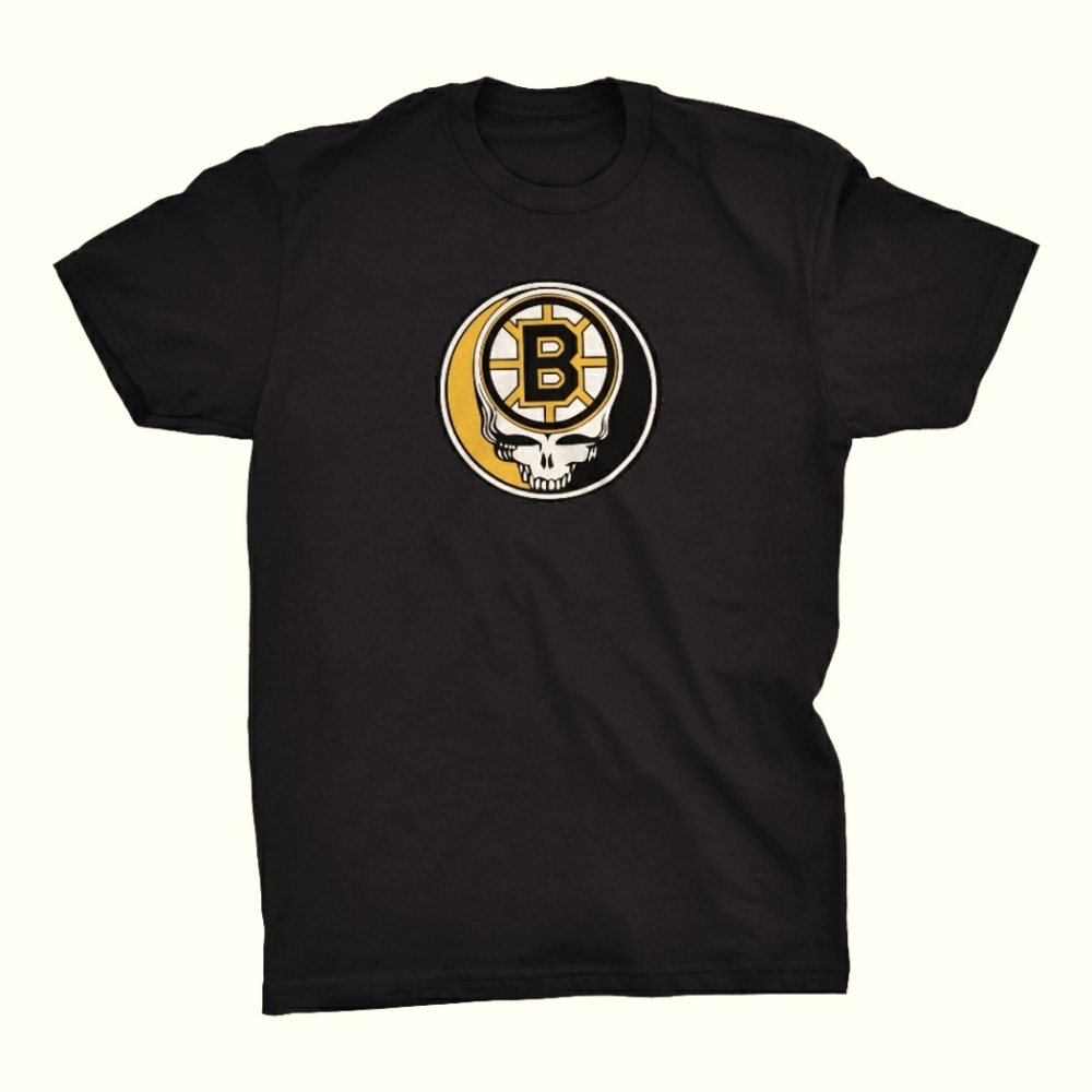 On the Lot Boston Grateful Dead Bruins Mashup Parody T-shirt NWT